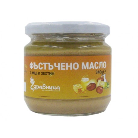 Фъстъчено масло с мед и зехтин, Здравница - 340 гр.
