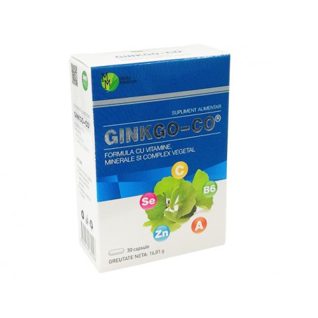 Гинко-Ко, комплекс от витамини и минерали, 30 капсули