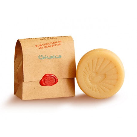 Soap with ylang-ylang oil and cocoa butter, Biolo, 125 g