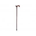 Wooden walking stick with curved handle, China