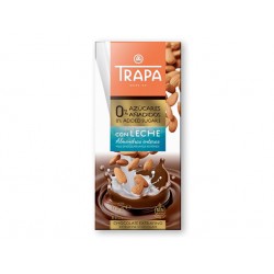 Milk chocolate with almonds and sweetener, Trapa, 175 g