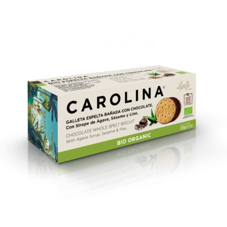 BIO Bisquits from spelt with chocolate, sesame and flax, Carolina, 100 g