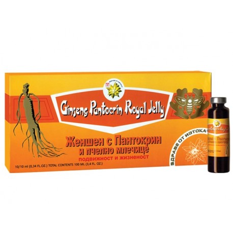 Ginseng with pantocrine and royal jelly, TNT21, 10 vials