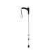 Aluminum walking stick with upright plastic handle, Forry, Bulgaria