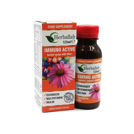 Immuno Active, syrup with echinacea and 12 vitamins, 125 ml