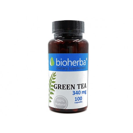 Зелен чай, Биохерба, 100 капсули
