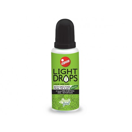 Light Drops, liquid sweetener with Stevia, EPSA, 30 ml