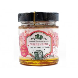 Natural Bulgarian Honey with Rose Petals, Royal bees, 230 g