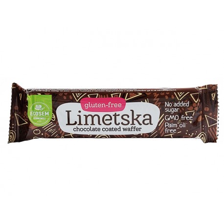 Limetska - chocolate coated waffer, Ecosem, 40 g