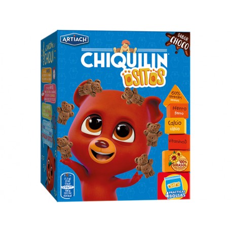 Chiquilin, biscuit mini bears with chocolate, Artiach, 450 g