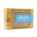 Натурален сапун със сиво-зелена хума и конопено масло, Avia, 110 гр.
