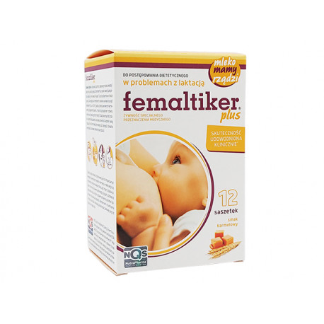 Femaltiker - caramel, for lactation problems, Nutro Pharma, 12 sachets