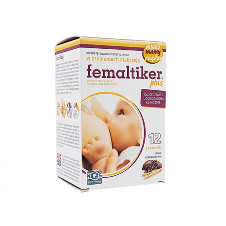 Femaltiker - chocolate, for lactation problems, Nutro Pharma, 12 sachets
