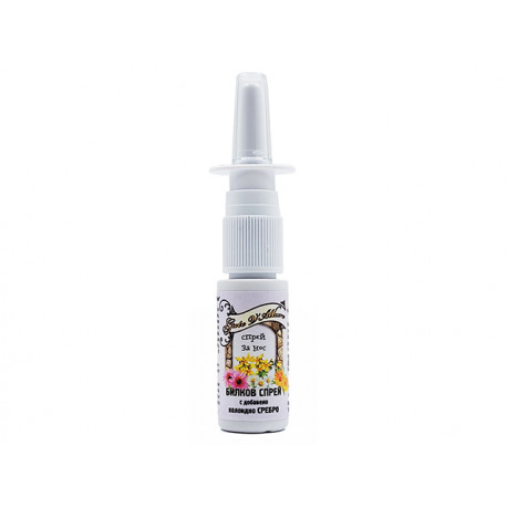 Herbal nasal spray with colloidal silver, Herba Geos, 15 ml