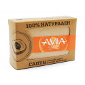 Natural soap with brown clay and apricot oil, Avia, 110 g
