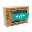 Натурален сапун с бамбуков активен въглен и масло от мента, Авиа, 110 гр.