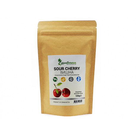 Sour Cherry, dried fruit, Zdravnitza, 100 g