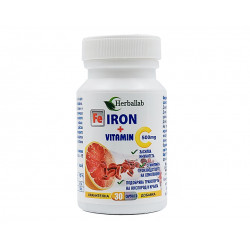 Iron with Vitamin C, Herballab, 30 capsules