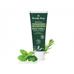 Organic toothpaste with peppermint and green propolis, Famille Mary, 50 ml