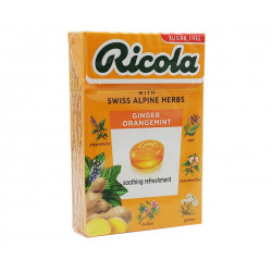 Swiss herbal candies - Ginger Orangemint, Ricola, 40 g