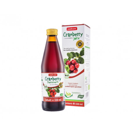 BIO Cranberry juice, Medicura, 330 ml