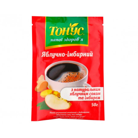 Instant drink with ginger, apple, cinnamon and clove, Tonus, 50 g