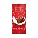 Milk chocolate, no added sugar and less calories, Red, 100 g