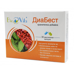 DiaBest, balanced blood sugar levels, BioVita, 30 capsules