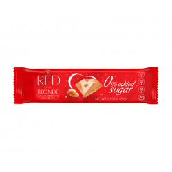 Caramelized white chocolate, no added sugar, Red, 26 g