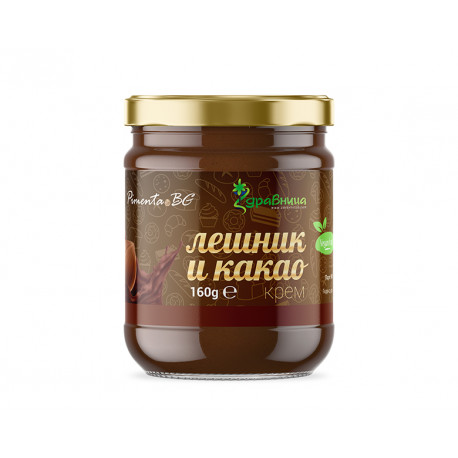 Hazelnut and cocoa cream, milk free, Zdravnitza, 160 g