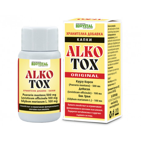 Alkotox, herbal drops against alcoholism, Biovital, 50 ml
