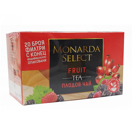Плодов чай, Монарда Селект, 20 филт. пакетчета