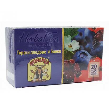 Herbal Tea - Forest fruits and herbs, Monarda, 20 filter bags