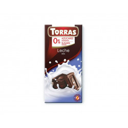 Milk chocolate, no added sugar, Torras, 75 g