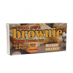 Keto protein brownie - mango and orange, Choco Chef's, 100 g