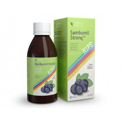 Самбумил Стронг сироп - черен бъз, коластра, витамини C и Е, 180 мл.