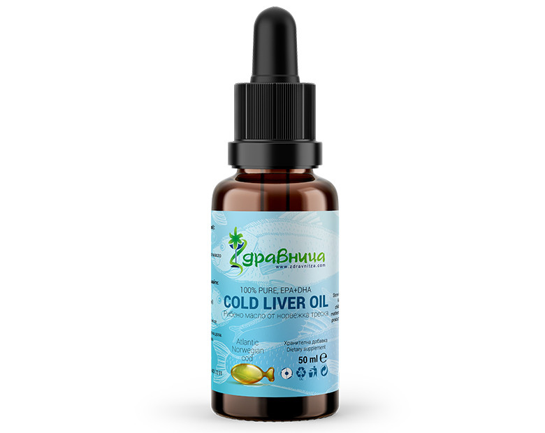 Liquid Cod liver oil, Norway, Zdravnitza, 50 ml