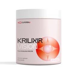 Antartic Krill Oil with marigold, Krilixir Vision, 30 capsules