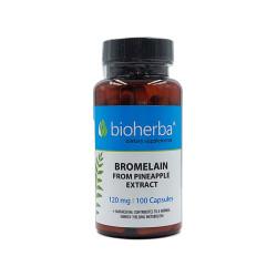 Bromelain from pineapple extract, Bioherba, 100 capsules