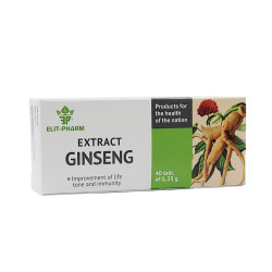 Ginseng extract, Elit-Pharm, 40 tablets