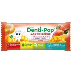 Denti-Pop, healthy teeth sugar free lollipop, mango, 6 g