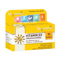 Vitamin D3 - drops (cholecalciferol), Vegetamin, 20 ml