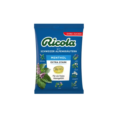 Swiss herbal candies - Menthol Extra Stark, Ricola, 75 g