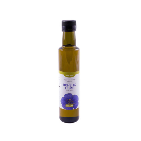 Cold pressed flaxseed oil, EoFloria, 250 ml