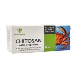 Chitosan with vitamins, Elit-Pharm, 80 tablets