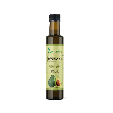 Avocado oil, cold pressed, Zdravnitza, 250 ml