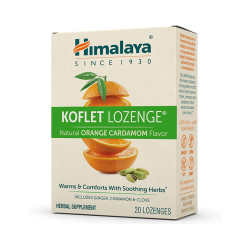 Koflet, orange and cardamom flavor, Himalaya, 20 lozenges