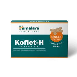 Koflet-H, Ginger Flavour, Himalaya, 12 lozenges