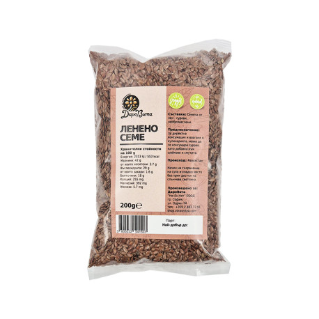 Flaxseed - raw, DaroVita, 200 g