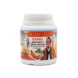 YANG - ginseng and ginkgo biloba, Bian Que, 60 tablets